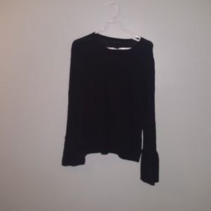 Black Bell Sleeve Sweater